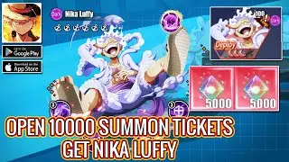 Pirate Saga: Voyage | Open 10000 Summon Tickets | Fiery Voyage: True Bonds Gameplay