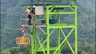MinexCorp - Oro - Mina 1. &Uacute;ltimas pruebas torres de carga material lavado de oro.