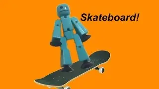 Stikbot On A Skateboard!?!? (Stikbot Stop Motion Animation)