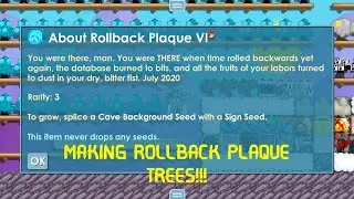 How to make Rollback Plaque Trees │ Growtopia