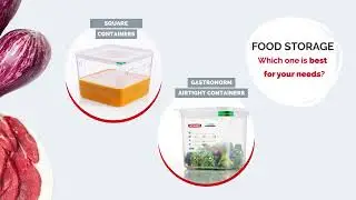SQUARE Containers vs GASTRONORM Food storage Containers