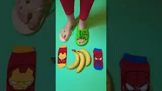 Super cool  bananas sandals 🍌🍍giant eye slippers 👀 👁