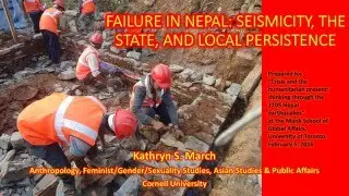 Failure in Nepal: seismicity, the state, and local persistence