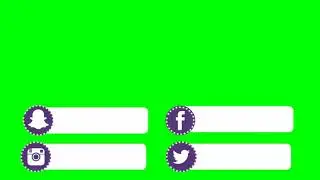 Top 10 Green Screen Animated Social media icon
