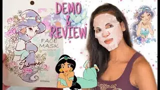 PRINCESS JASMINE SHEET MASK DEMO & REVIEW | DISNEY BEAUTY