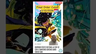 Comic Final Order Cutoff 1/12/26 #comic #comics #marvel #dccomics #indiecomics #comicbooks #foc