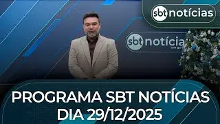 Programa SBT Notícias dia 29/12/2025