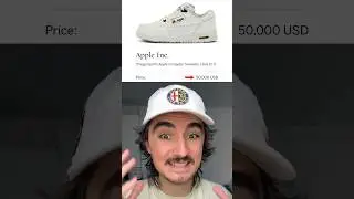 Кроссовки от Apple 🍏 #кроссовки #коллаборация #nike #apple #найк #аукцион #джордан #offwhite #эпл