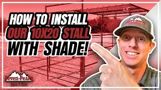 Как установить стойло 10 x 20 с навесом &mdash; Seven Peaks Fence And Barn