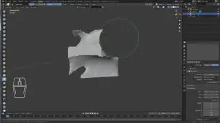 Blender 雕刻削切筆刷 Cutting mesh in Blender (sculpt mode)