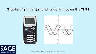 Graphing y=sin(x) and Its Derivative on the TI-84