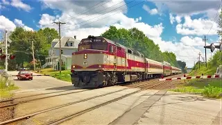 MBTA, Downeasters, & PAR LA-3 on the Haverhill Line