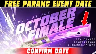 Free Parang Skin In Free Fire || Free Parang 🥵 Event Free Fire || Upcoming Event 🤑 In Free Fire