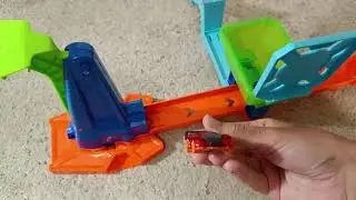TWO CARS in Hot Wheels Action Vertical 8 Jump Track Set