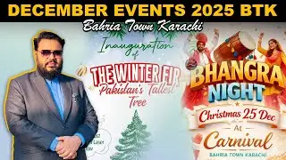 Pakistan&rsquo;s Tallest Winter Tree 🌲 | Dancing Fountain Event | Bahria Town Karachi Life