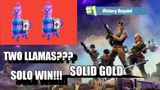 FOUND TWO LLAMAS!!! - Fortnite - *SOLID GOLD* ( FULL GAMEPLAY )