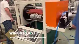 Plastic Hydraulic Hose Protector Machine Spiral Protector Sleeve Making Machine #makingmachine