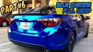 Rear Bumper - Blue Chrome Full Wrap - Part #6 Toyota Corolla