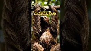 sloth life facts #wildlife #sloth #facts #nature #shorts #slothfacts #animalfacts #viral #didyouknow