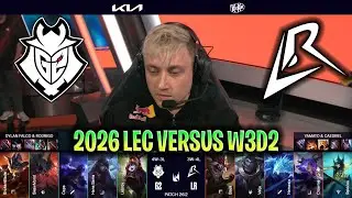 LR vs G2 LEC 2026 VERSUS W3D2 | LOS RATONES vs G2 ESPORTS LEC 2026 VERSUS W3D2
