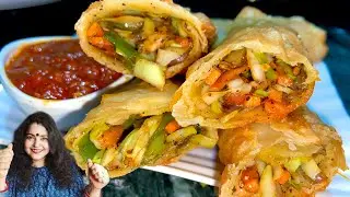 CRISPY SPRING ROLL RECIPE 🫔 VEGETABLE SPRING ROLL RECIPE |SPRING ROLLS AND SPRING ROLL SHEET RECIPE