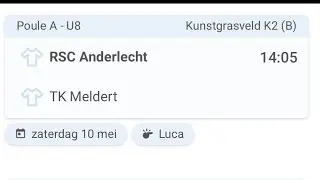 U8 Belisol Jeugdtornooi | RSCA vs TK Meldert | 2025-05-10