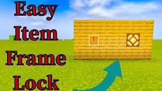 Easy Item Frame Lock! | Minecraft Easy Tutorial
