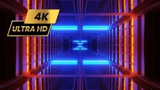 Blue & Orange Lights Moving Background // @3DMotionGraphicsVFX