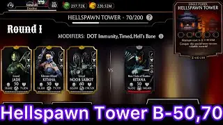 Hellspawn Tower Boss Battle 70 & 50 Fight + Reward MK Mobile