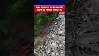 Philippines Avalanche Leaves Many Missing, Search Efforts Underway #shorts