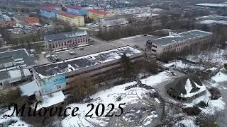 Milovice, zima 2025. ЦГВ Чехия - Миловице казармы, штаб зимой 2025 года.