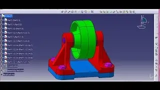 CATIA TUTORIAL|BELT ROLLER SUPPORT|PART 1:-PART DESIGN