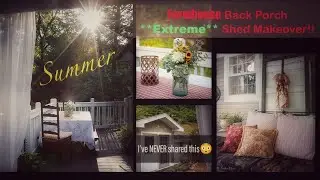 Summer Back Porch | *Extreme* backyard storage Makeover | **Using What I Have**