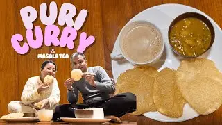 Winter Bliss: Hot Puri, Curry & Masala Tea with Wife | Relaxing Couple Vlog