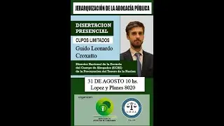 GUIDO LEONARDO CROXATTO - JERARQUIZACI&Oacute;N DE LA ABOGAC&Iacute;A P&Uacute;BLICA