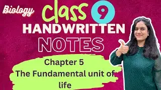 ch 5 class 9 science notes | The fundamental unit of life class 9 notes pdf #class9 #class9biology