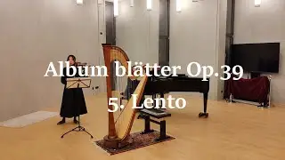 Album bl&auml;tter Op.39 von H.Sitt f&uuml;r Viola und Klavier 5.Lento