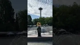 FIFA Club World Cup trophy at the Space Needle #asmrsounds #FIFA #seattlesounders #seattle #soccer