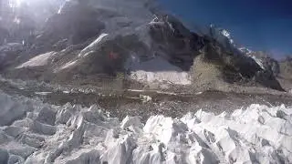 Aerial View of Khumbu Glacier