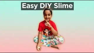 Little Girl Making Slime 🧪 | Fun & Easy Slime Recipe for Kids #slimemaking #kidsslime