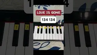 Love Is Gone - SLANDER ft Dylan Matthew (Piano Tutorial) #music #shorts