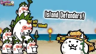 The Battle Cats - Island Defenders! [Summer Break Cats: Castaway]
