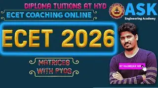ECET 2026 || MATRICES AND PARTIAL FRACTIONS -LOGARITHEMS PYQs
