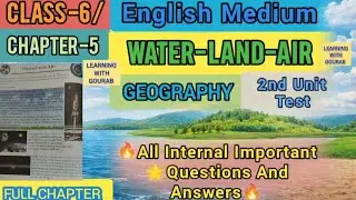 class-6 #geography chapter-5 (Water-Land-Air)//Wbbse Geography chapter-5//IMPORTANT🌟question& answer