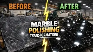 Marble Polishing In Marble Factory satisfying video
