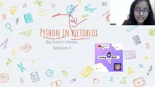 Python in Pictoblox (Introduction in python) and first activity in python |Session1 | Sakshi Kedia