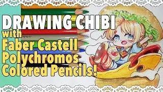 Drawing Chibi Anime Boy with Polychromos Colored Pencils!