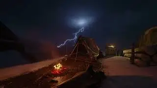 Instant Sleep in an Ice Peak Tent | Relentless Rain, Thunder & Lightning