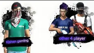 1 vs 4 challenge Kishan gaming vs other 4 player // Free fire 1 vs 4 god level game play//