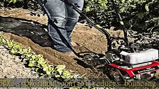 Earthquake 31635 MC33 Mini Tiller Cultivator, Powerful 33cc 2-Cycle Viper Engine, Gear Drive Transm
